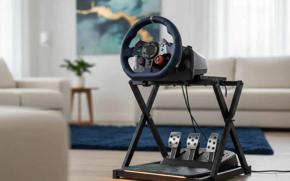 VEVOR Foldable Wheel Stand Review: Budget Adjustable Sim Stand